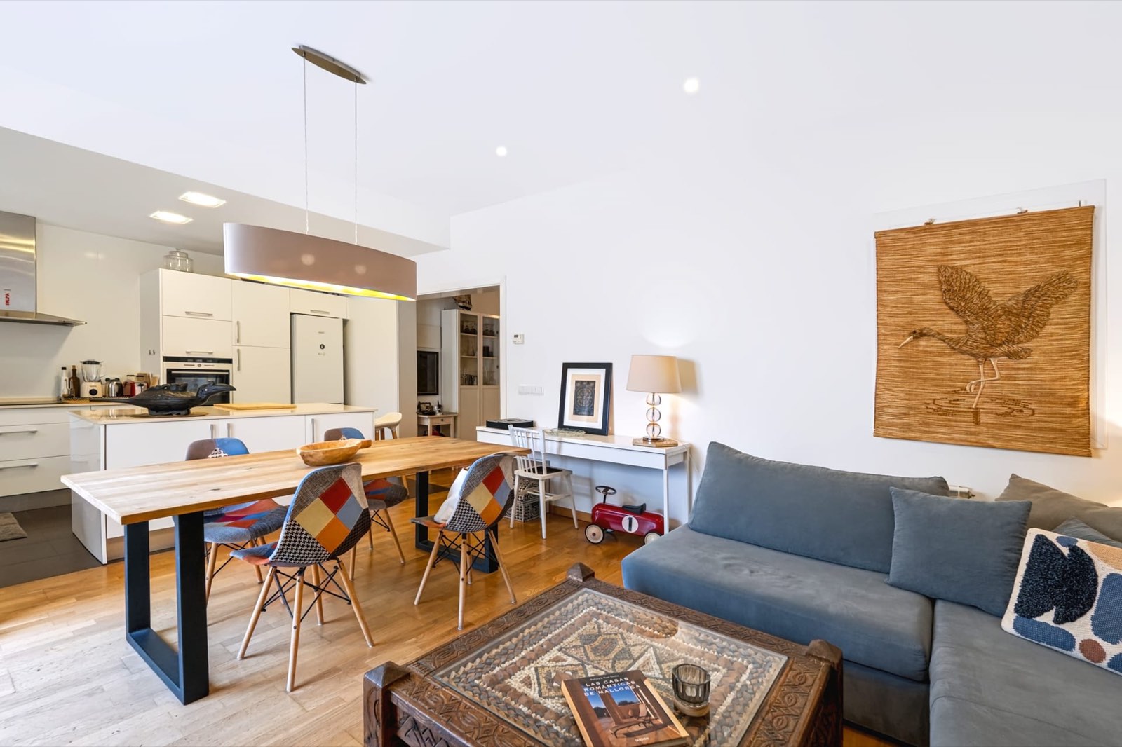 Open living and dining area of a Palma apartment